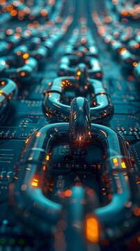 Encrypted Data Secured by Perpetual Time Looping Encryption Technology in Cinematic Photographic Style