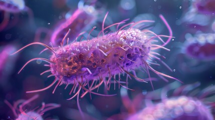 A detailed photograph of Balantidium coli a large ciliated protozoan that can infect the intestines of humans and animals showing