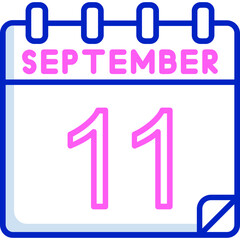 11 September Vector Icon Design