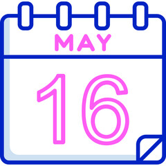 16 May Vector Icon Design