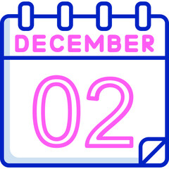 2 December Vector Icon Design