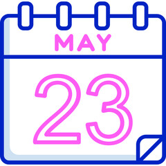 23 May Vector Icon Design