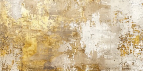 A rustic beige and gold metallic pattern, evoking sandy streets and golden, weathered by time and elements, balances sophistication with a hint of adventure created with Generative AI Technology