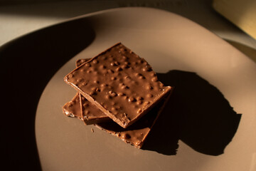 split chocolate bar