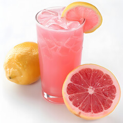 Pink Lemonaid on a white background 
