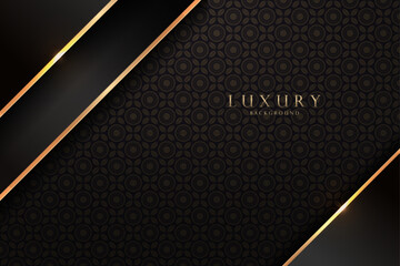 Luxurious Black and Gold Patterned Background, Elegant Artwork for Royal Cards, Banners, and Mockup Designs, Modern Design for Boutique Website Templates and Invitations