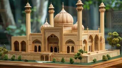 Wooden model of Mosque