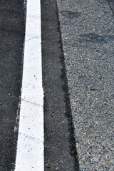 舗装された道路と白線