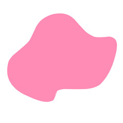 pink blob shape 