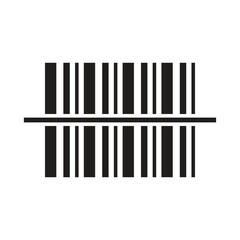 Flat barcode icon symbol vector Illustration.