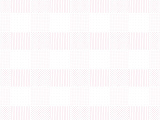 ピンクのかわいい布地のパターンの背景イラスト