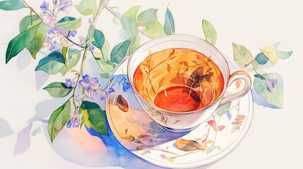 紅茶と茶葉のテクスチャー9