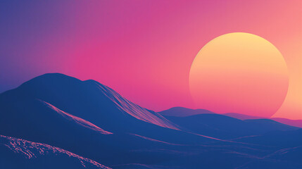 sunrise in mountains wallpaper