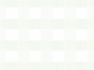 緑のかわいい布地のパターンの背景イラスト