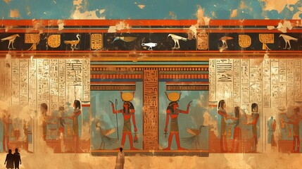 ヒエログリフのテクスチャー、エジプト文明18