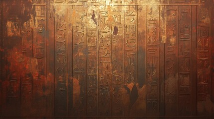 ヒエログリフのテクスチャー、エジプト文明17 - obrazy, fototapety, plakaty