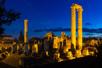 Temple of Apollo in Didyma antique city. Anatolia. Turkey