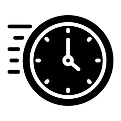 clock glyph icon
