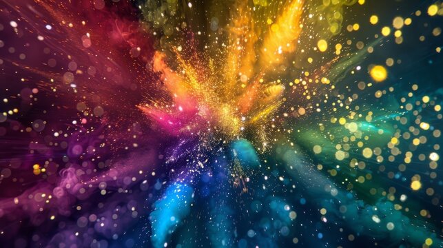 A colorful finale as sparklers are used to create an explosion of light and vibrant hues ending the night with a bang.