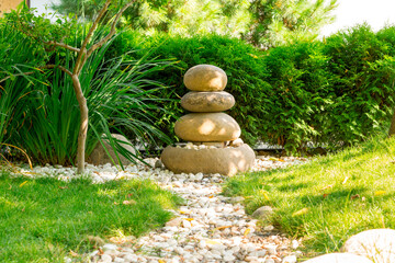 Sekitei (stone garden) in the Japanese Garden.