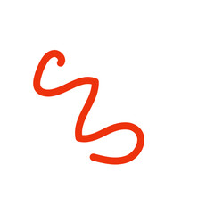 Orange abstract wavy lines vector