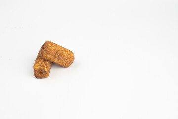 Crispy corn stick biscuits with chocolate flavor