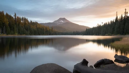 Foto op Canvas sparks lake in central oregon cascade lakes highway a popular outdoors vacation destination © Kira
