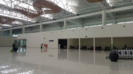 Banjarbaru, Indonesia - November 30, 2023: The departure lounge at Syamsudin Noor International...