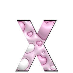 pink letter a