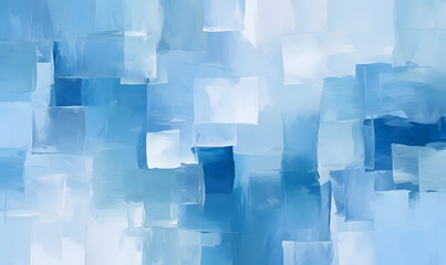 blue and blue squares on the background, Generative AI