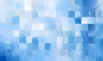 Obraz premium blue and blue squares on the background, Generative AI