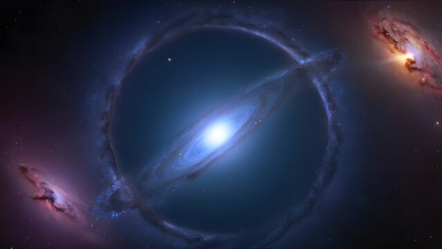 Galactic swirls in starry cosmos