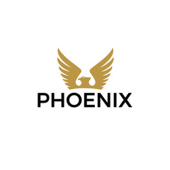 Phoenix modern logo design 