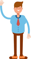 Businessman Character Greeting
