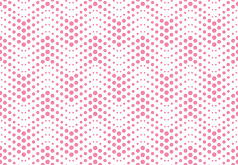 The geometric pattern with wavy lines. Seamless vector background. White and pink texture. Simple lattice graphic design