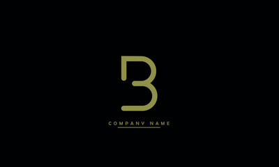 B Abstract Letter Logo Monogram © grafic.ustani