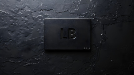 Representation of 'LB' Abbreviation and '600' Figure in a Minimalist Design - obrazy, fototapety, plakaty