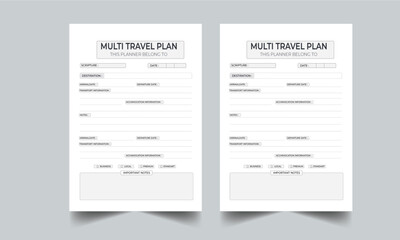 Travel Planner Kit template