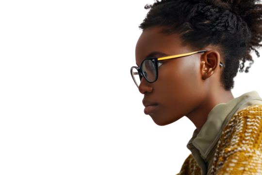 Young entrepreneur: A young man in a t-shirt and jeans gives a presentation on a laptop. Represents creativity and agility.Isolated on a transparent background.