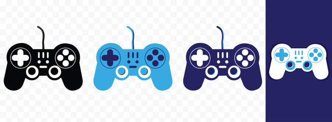Console icon. Video game controller or gamepad flat icon for apps and websites Vector illustration. © rima