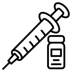 Syringe Icon Element For Design