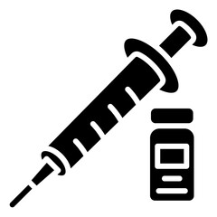 Syringe Icon Element For Design