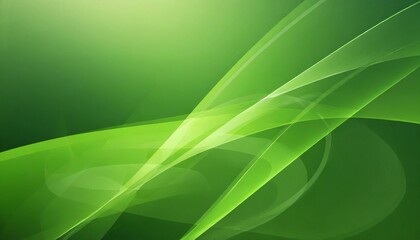 Emerald Elegance: Abstract Green Background with Dynamic Curves"