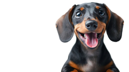 A cute and playful dog or pet is happily playing, isolated against a transparent background.



