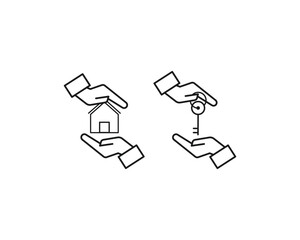 Contract agreement icon vector symbol design illustration