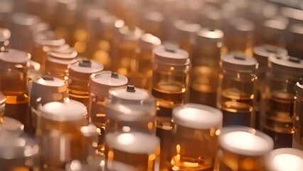 Medical Glass Vials With Lids Generative AI
