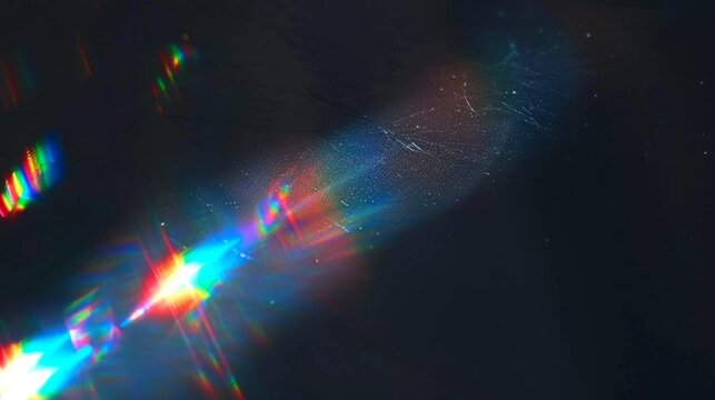 abstract lens flare with dark tone background