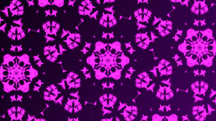  Mandala with floral patterns illustration background