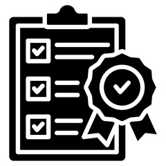 Compliance Checklist Icon Element For Design