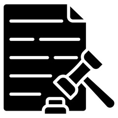 Regulation Document Icon Element For Design